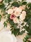 8FT Eucalyptus and Willow Leaf Garland with Artificial Flowers Fake Flower Peony Rose Vine Greenery Decorative Wall Hanging Plant for Spring Wedding Arch Door Arrangement Party Decor